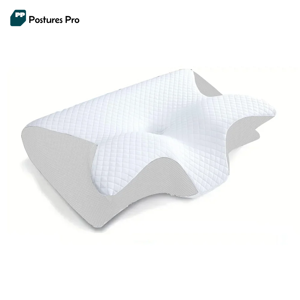 PosturesPro™ Orthopedic Memory Foam Pillow for Neck & Spine Support